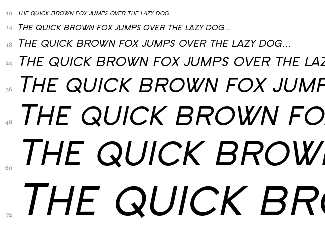 SF New Republic font waterfall